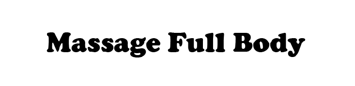 Massage Full body